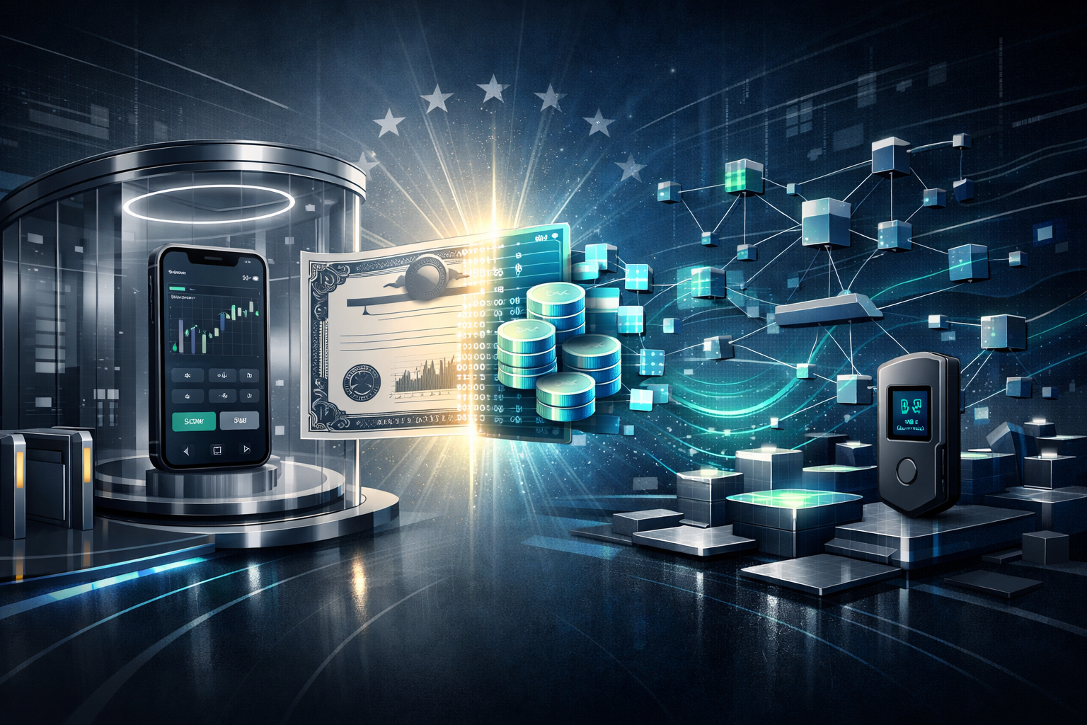 Tokenized equity: digital tokens and traditional stock representation